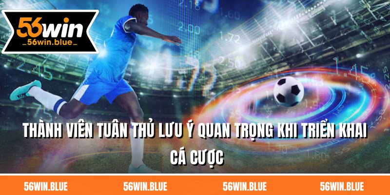 Thành viên tuân thủ lưu ý quan trọng khi triển khai cá cược